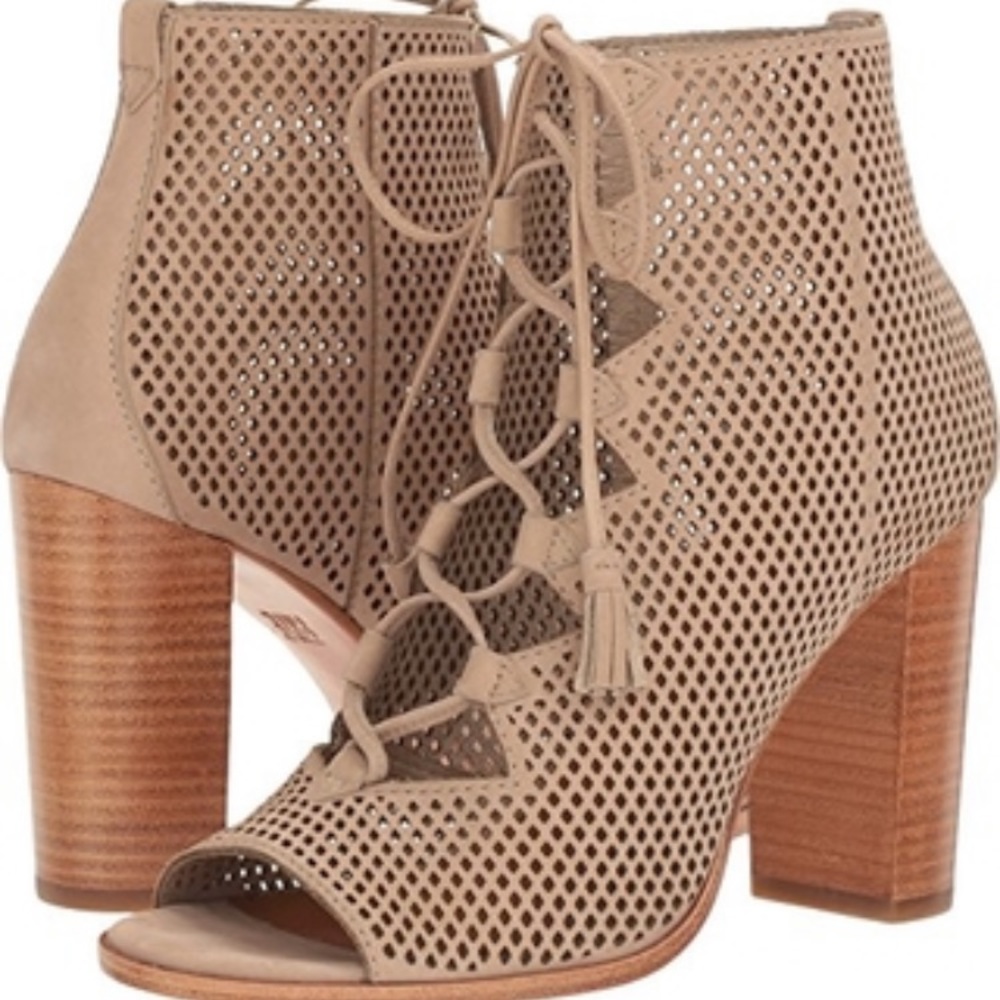 Frye Gabby Perforated Ghillie Bootie